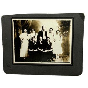 Antique Photo Class Graduation Fall Creek WI on Card Portrait 9 x 12 Inch